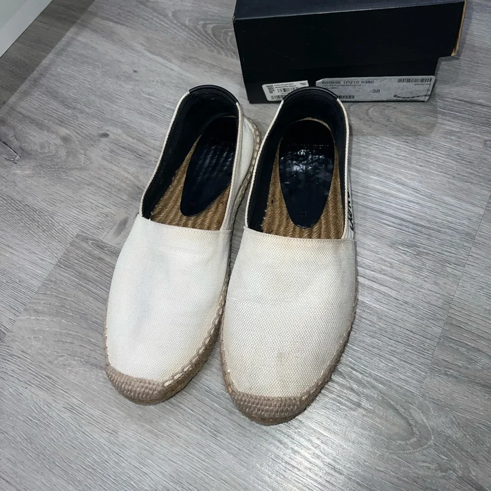 YSL Monogramme logo espadrille